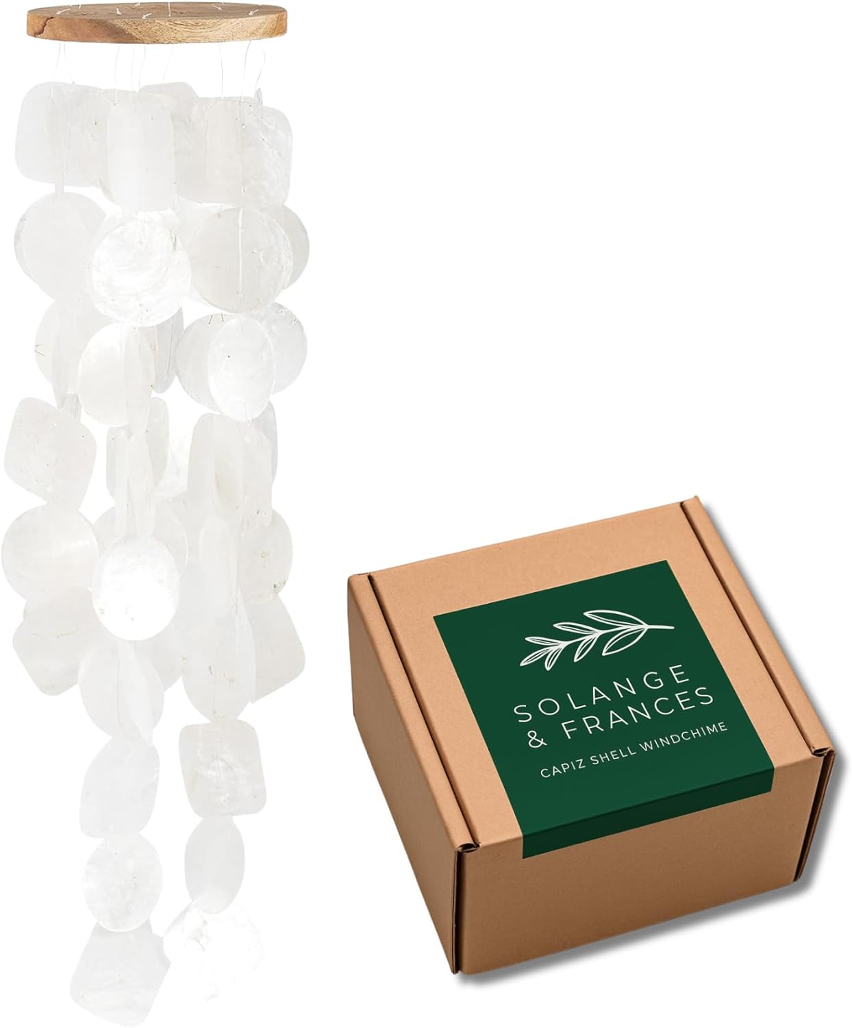 Solange & Frances Turquoise Sea Glass Wind Chimes for Outside - Ideal Gifts for Women Who Have Everything, Unique, White Elephant Gifts for Mom and Dad, Outdoor Christmas Decorations