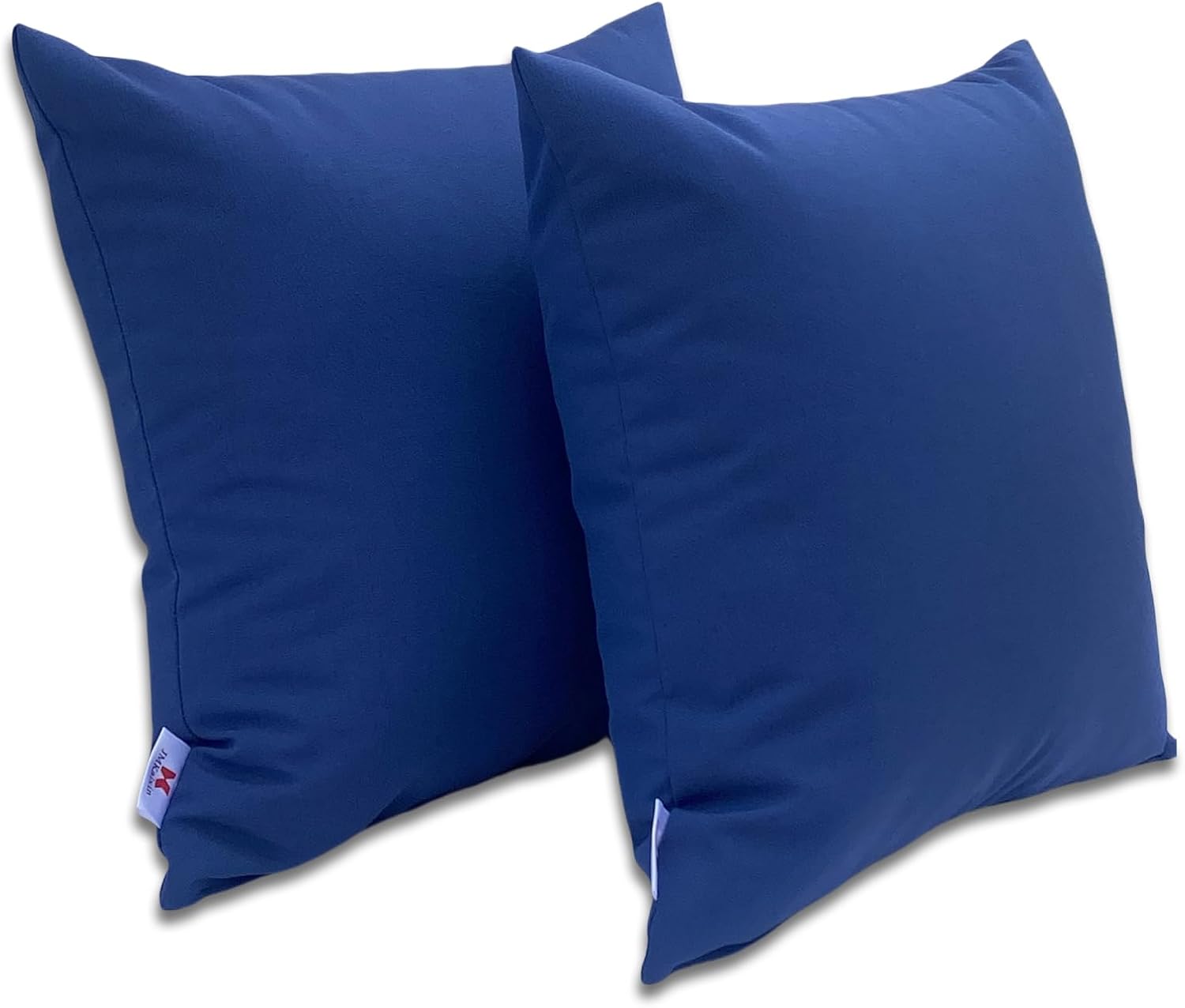 JMKaixin Outdoor Pillows, Pack of 2 Waterproof Decorative Throw Pillows with Inserts, 18”x18” Square Pillows for Couch, Sofa and Patio Furniture