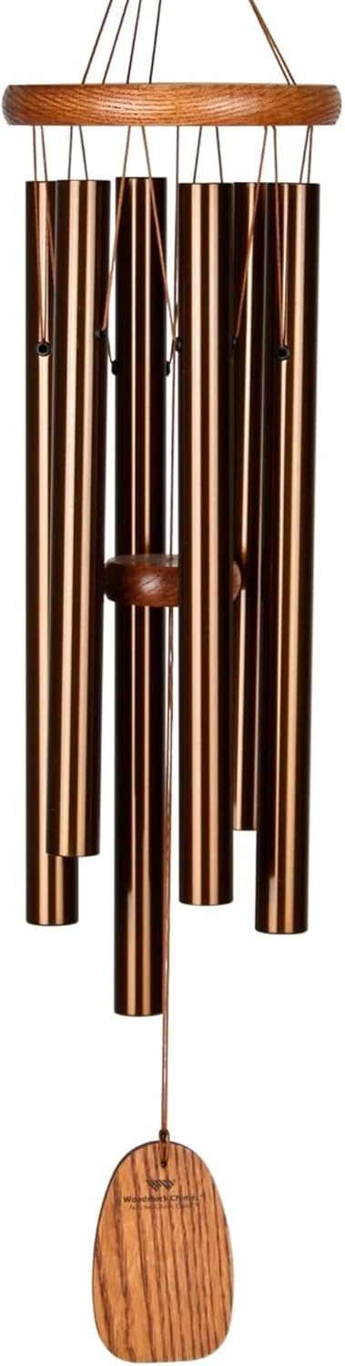 Woodstock Wind Chimes Amazing Grace Chime Medium (24'') Bronze Wind Chime Inspirational and Memorial Gifts Wind Chimes for Outside Patio Home or Garden Decor
