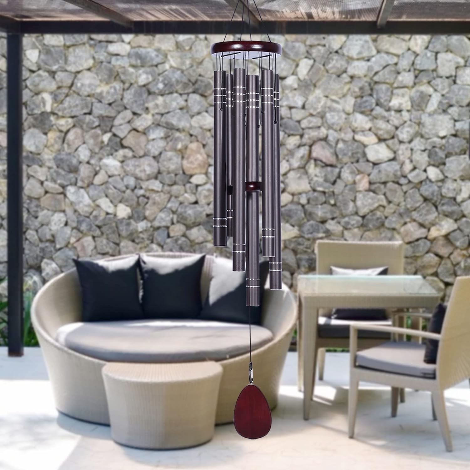 Large Wind Chimes Outside Deep Tone Memorial Wind Chime for Loss of Loved one,Sympathy Gift for Bereavement,Condolence,Funeral, Big Hanging Decor for Your Garden,Yard and Patio