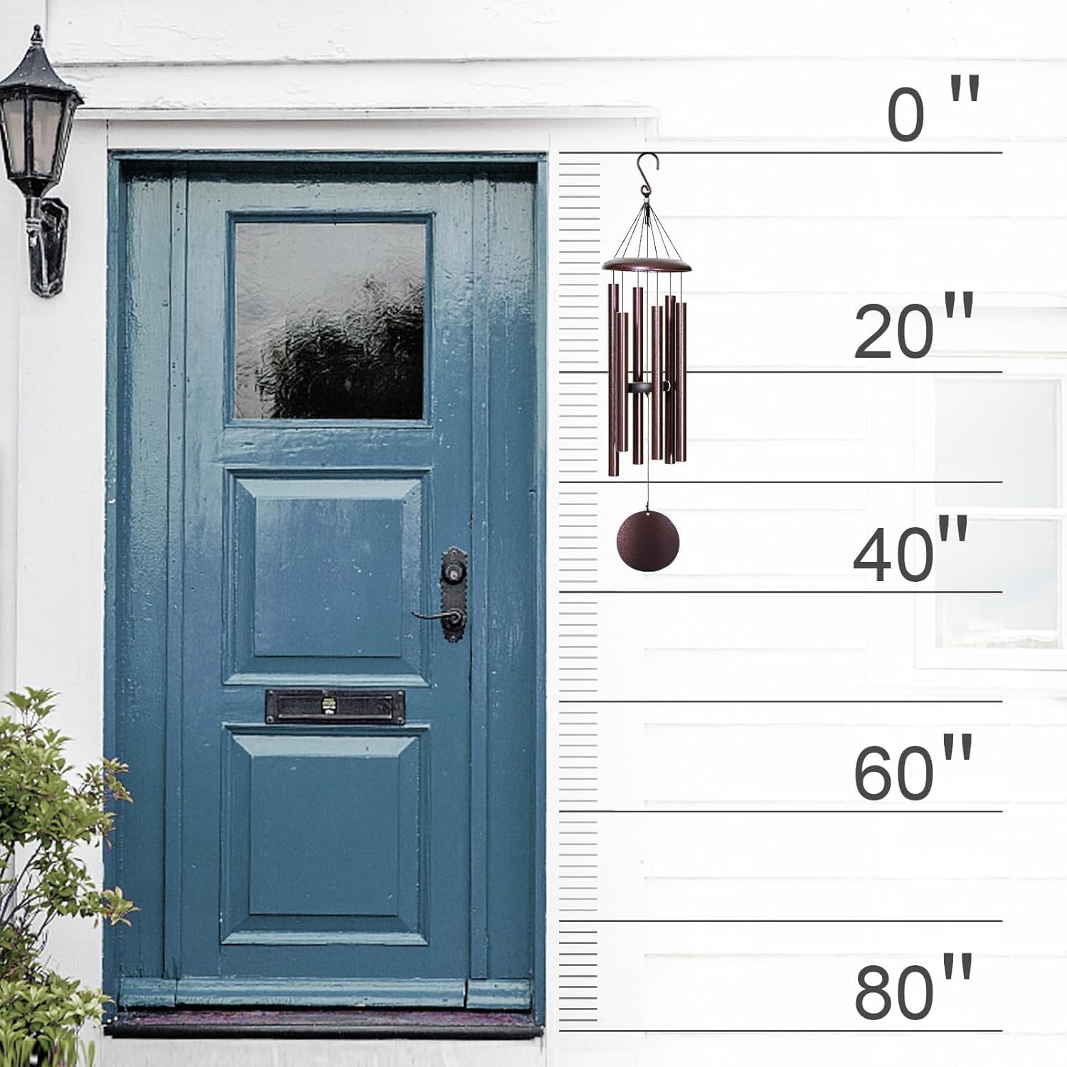 FDOCOI Wind Chimes for Outside Deep Tone,38'' Large Memorial Wind Chimes Outdoor, Wind Chime Gifts for Mom/Grandma,Christmas, Bronze