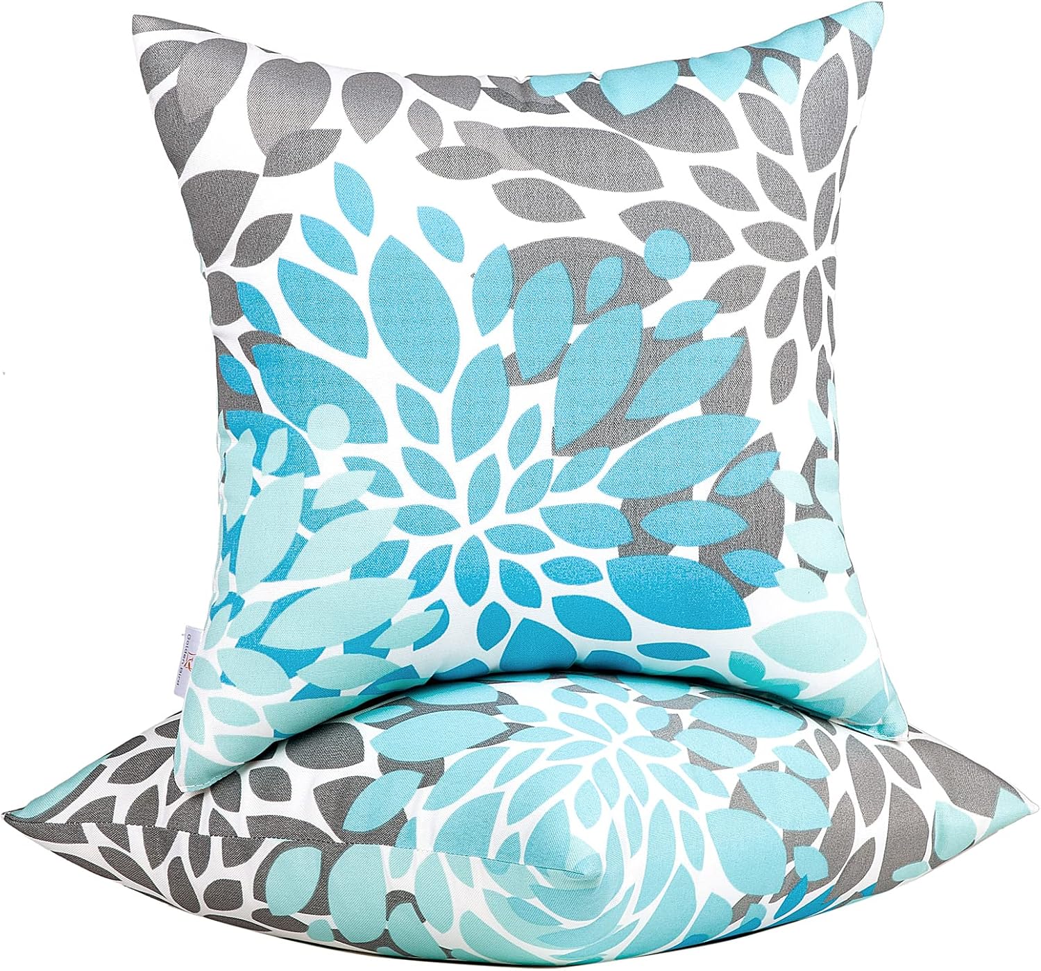 JMGBird Outdoor Pillows Waterproof Set of 2 Outdoor Throw Pillows with Insert Included 18×18 Inch Outdoor Pillow for Patio Furniture