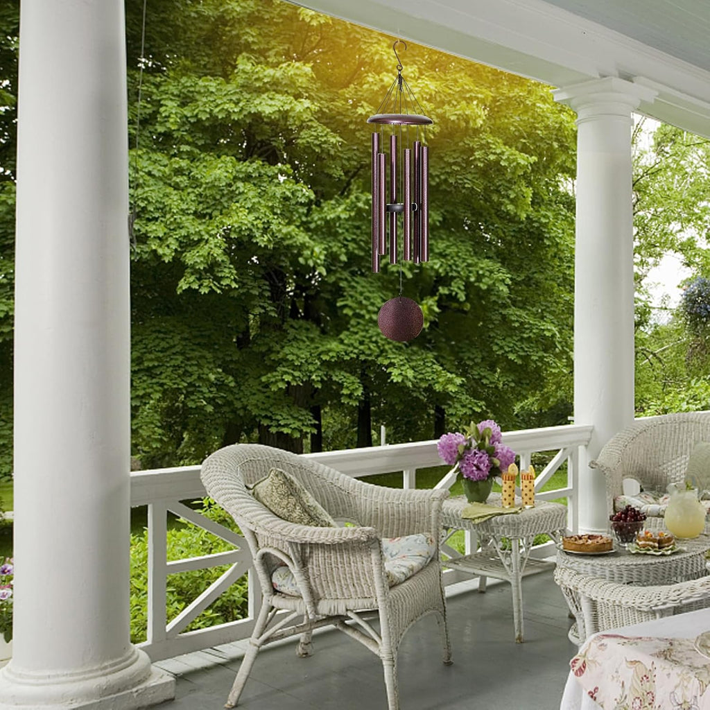 FDOCOI Wind Chimes for Outside Deep Tone,38'' Large Memorial Wind Chimes Outdoor, Wind Chime Gifts for Mom/Grandma,Christmas, Bronze