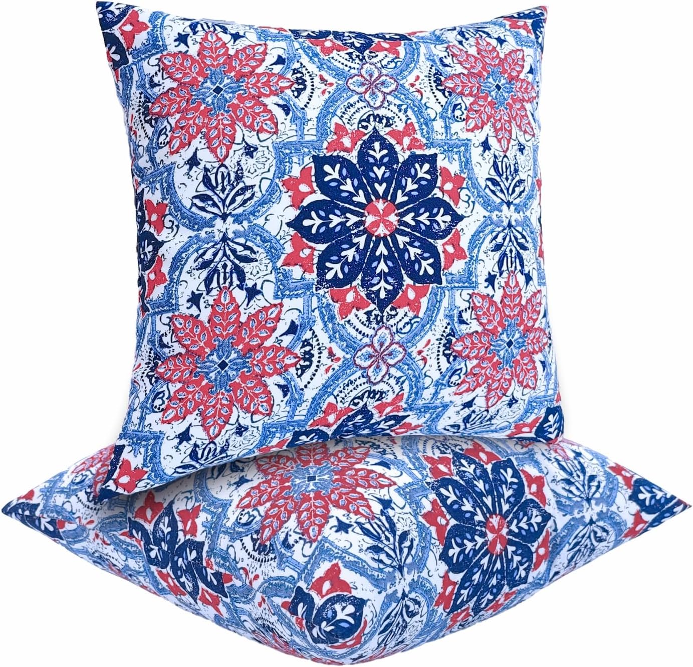 JMGBird Outdoor Pillows Waterproof Set of 2 Outdoor Throw Pillows with Insert Included 18×18 Inch Outdoor Pillow for Patio Furniture